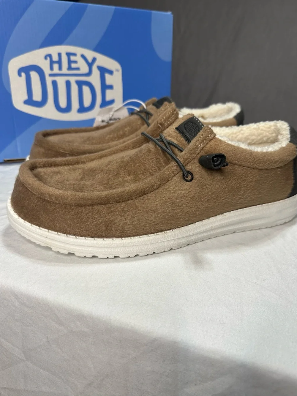 🆕 Hey Dude Wally Warmth Cozy Slip-On with White Sole